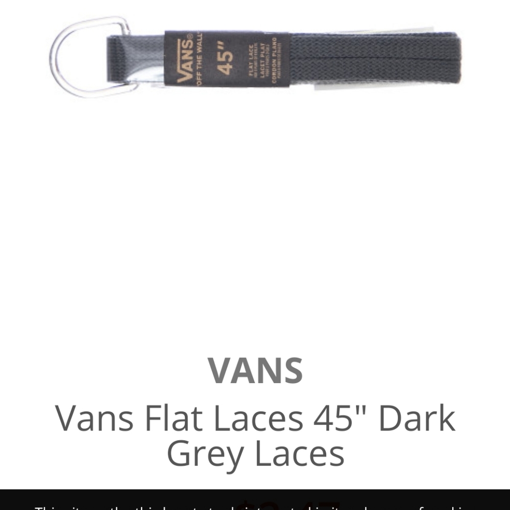 NWT Vans 36" Flat Shoe Laces - Picture 3 of 8